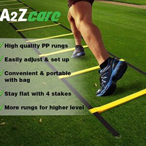 a2zcare agility ladder speed traning equipment for soccer football drills 12 rung 16 rung 20 rung