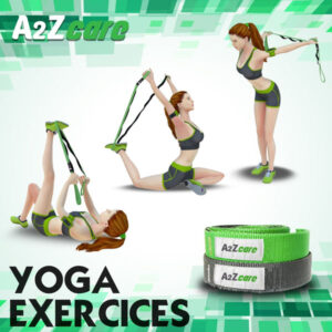 a2zcare stretch strap stretching strap stretch out strap strap for yoga green purple