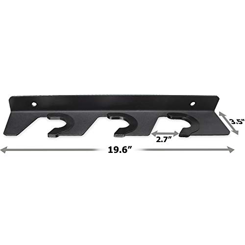 Pair Olympic Barbell Storage Rack 3 Bars A2ZCARE Horizontal Wall Mounted Barbell Holders 