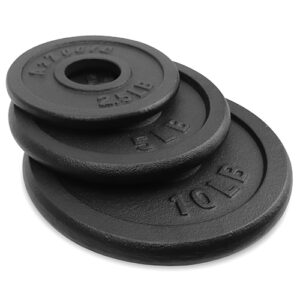 A2ZCARE Olympic Cast Iron Weight Plates 2-Inch Center-Hole for Olympic Dumbbells, Olympic Barbell